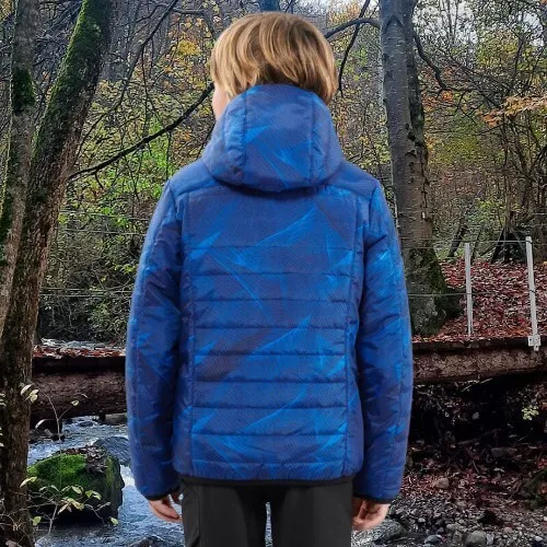 VESTE DOUDOUNE DE RANDONNEE - MH 500 BLEU - ENFANT
