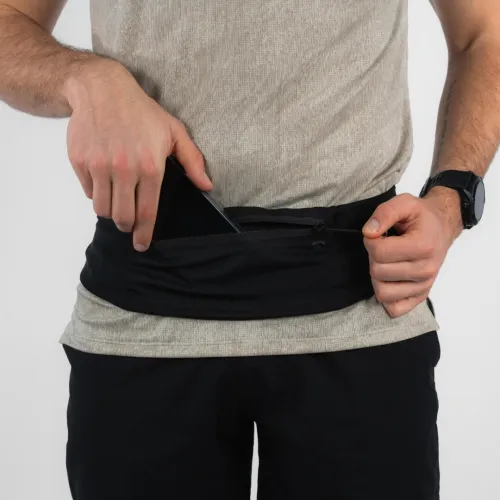 Ceinture de running smartphone Homme Femme - KIPRUN Confort 2 noir 5 poches Decathlon