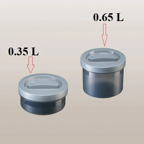 Kit 2 boîtes alimentaires hermétiques - 0,35 et 0,65 Litre