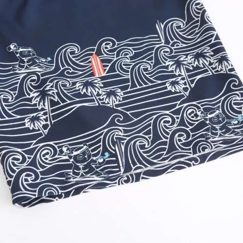 boardshort Surfing men blue wave* noir