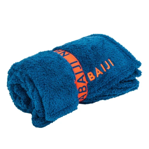 Serviette de bain microfibre ultra douce bleu taille l 80 x 130 cm