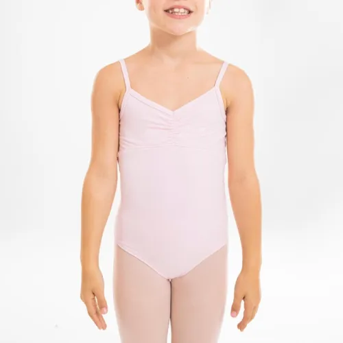 Decathlon Justaucorps danse classique rose pale fines bretelles filles