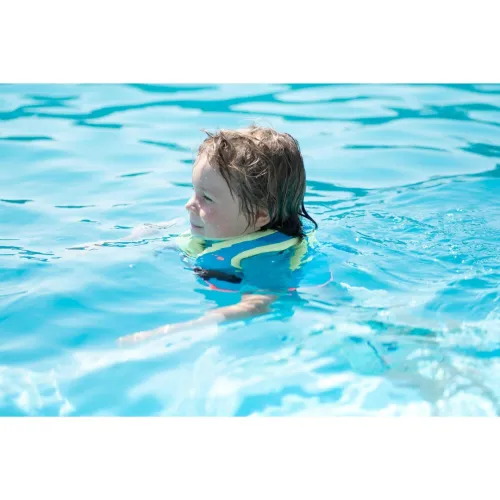 Gilet de natation Decathlon SWIMVEST+ bleu-vert -15-25 kg