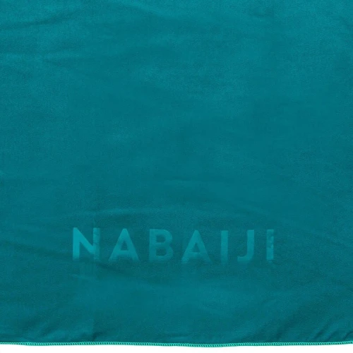 Serviette de bain microfibre bleu taille L 80 x 130 cm