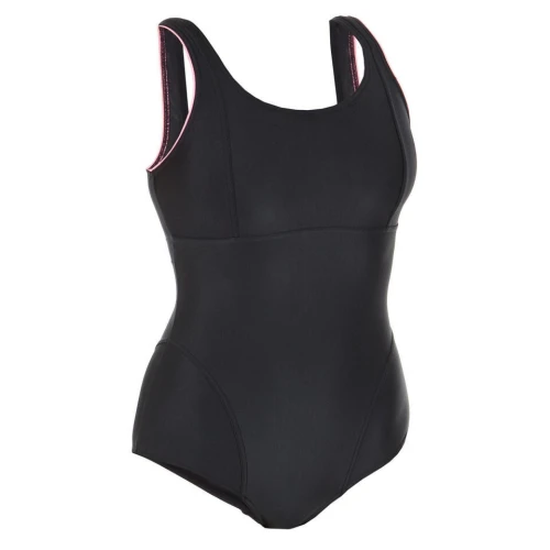 MAILLOT DE BAIN DECATHLON 1 PIÈCE AQUAGYM FEMME DOLI NOIR ROSE