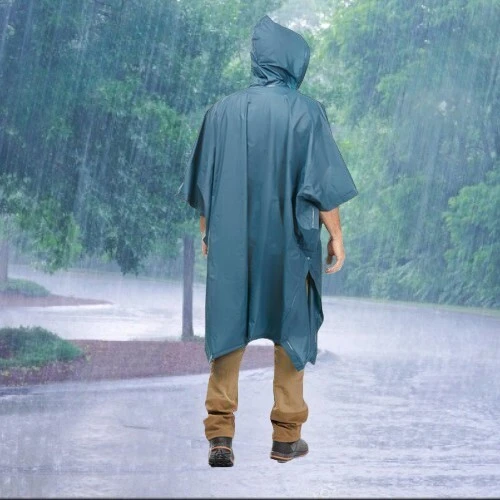 Poncho de pluie de randonnée - FORCLAZ MT 50 - 10L - GRIS - Decathlon 