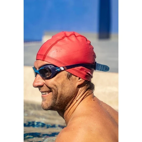Bonnet de Bain en Maille Enduite - Tissu Imprimé - Taille L