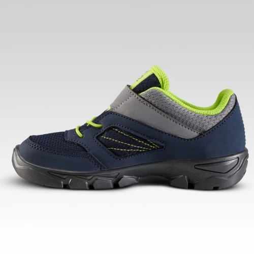 CHAUSSURES DECATHLON  DE RANDONNÉE ENFANT AVEC SCRATCH MH100 BLEU ET ROSE