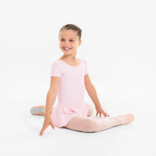 Decathlon Tunique justaucorps à jupette de danse classique Fille - Rose