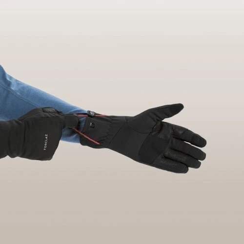  Gants tactiles et stretch de trekking montagne - MT500 noir -adulte Noir Fumé Decathlon