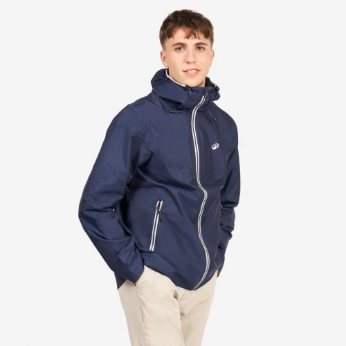 Veste Decathlon imperméable de voile - veste de pluie coupe vent sailing 100 bleu marine