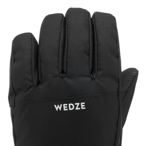 GANTS DECATHLON DE SKI ENFANT CHAUDS ET IMPERMEABLES - 100 NOIRS