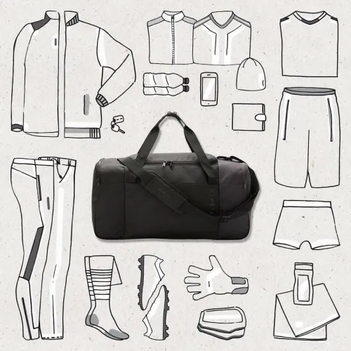 Sac sport 55L - ESSENTIAL noir Decathlon