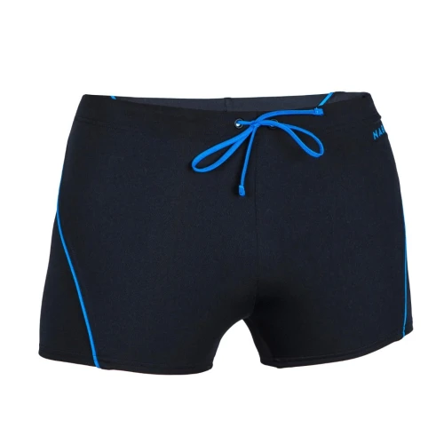 MAILLOT -BOXER DE BAIN NATATION HOMME Decathlon - BOXER 100 PLUS - NOIR BLEU
