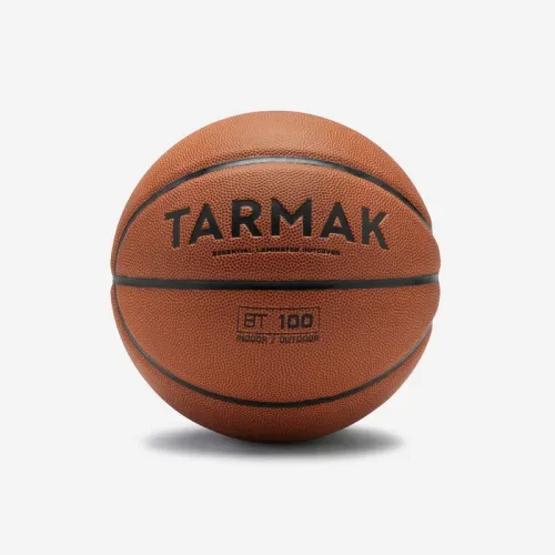Ballon de basket BT100 taille 5 orange pour enfant jusqu'à 10 ans pour débuter Decathlon 