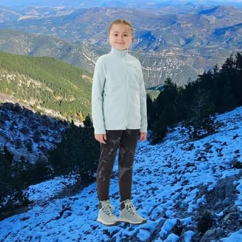 Veste polaire de randonnée - MH150 noire - enfant Noir/