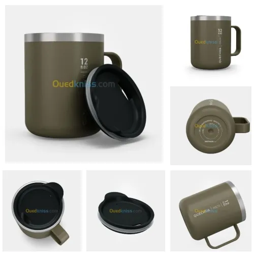 Mug 900 isotherme 0,35L en inox, pour le camping, la randonnée/trekking 