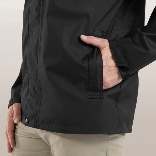 Veste imperméable de randonnée - NH500 coupe vent et pluie - Homme noir