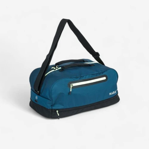 Sac de piscine Duffle bag 27L 3 compartiments, gris rose-bleu noir