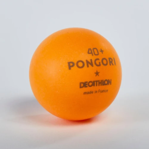 Decathlon BALLES DE TENNIS DE TABLE TTB 100 1* 40+ x 6 ORANGE / BLANCHE