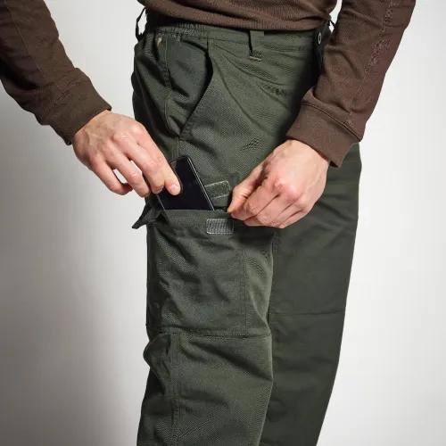PANTALON DECATHLON CHASSE CHAUD VERT 100