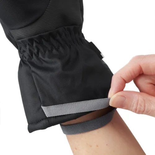 GANTS CHAUD IMPERMÉABLE DE SKI ADULTE 100 NOIRS DECATHLON 