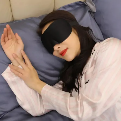 Masque de sommeil 3D profond pour les yeux de couchage confortable, léger et respirant unisex