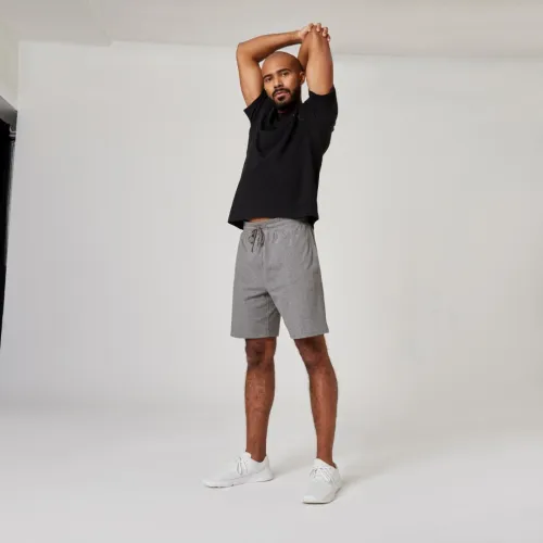 Short Fitness Decathlon  homme - 500 Essentials gris