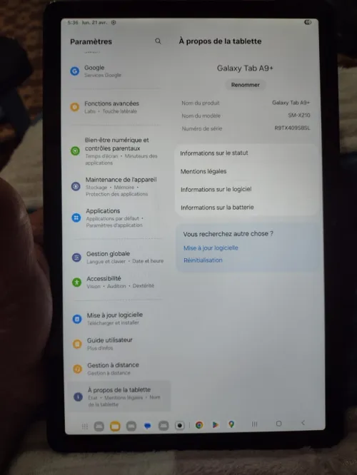 tablette Samsung TAB A9+