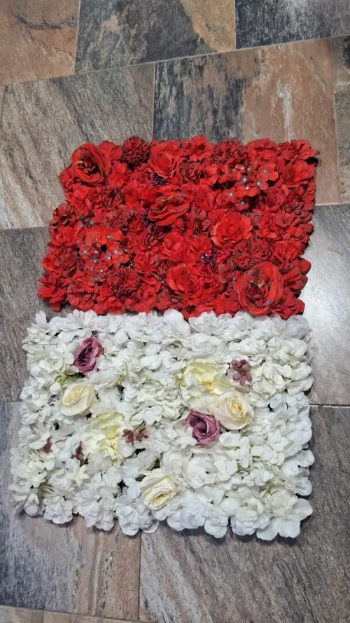 Mur de fleurs