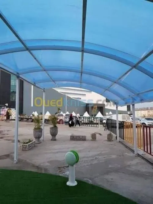 زجاج مريا الومنيومcabine douche façade en verre
