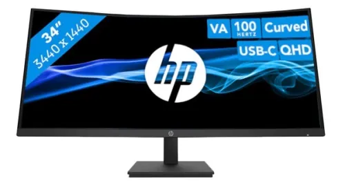 ECRAN HP 34" M34D CURVED HDMI/DISPLAY/USB-C 3.1