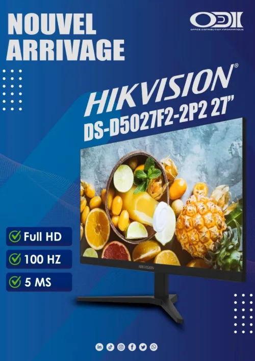 ECRAN HIKVISION D5-05027F2-2P2-27 100HZ VGA+HDMI