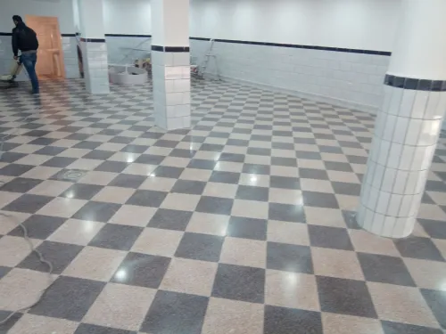 Ponçage lustrage carrelage 