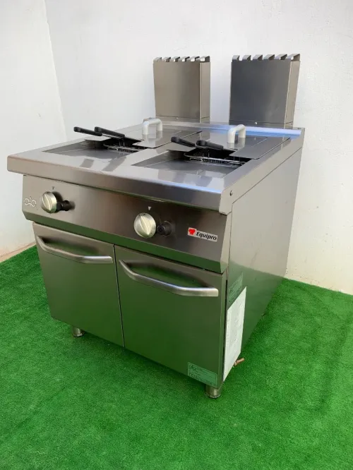 Friteuse à Gaz - double bac 2 x 20 litres