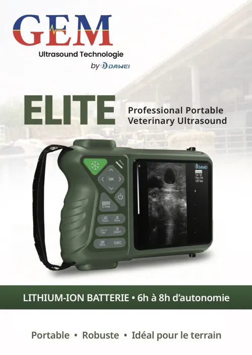 Échographe Vétérinaire ELITE Portable Robuste Terrain + Garantie