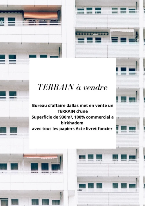Vente Terrain Alger Birkhadem