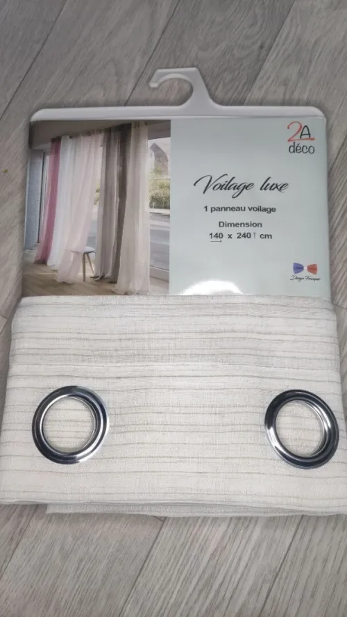 RIDEAUX VOILAGE PRODUIT FRANCAIS.