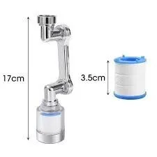 lot de douchette gadget flexible avec filtre adaptable sur robinet cuisine et salle de bain