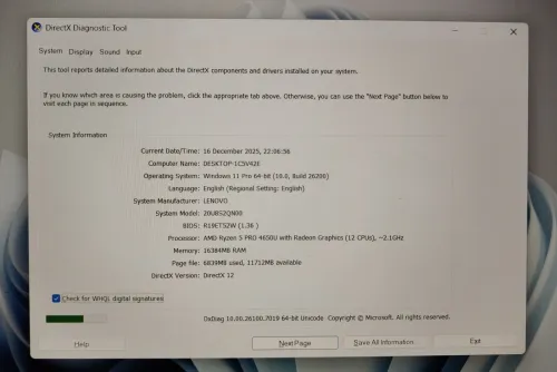 Lenovo ThinkPad L15 Ryzen 5 Pro 16Go RAM 1To NVMe