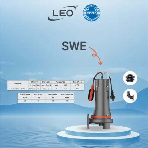 POMPE POUR LES EAUX CHARGEE