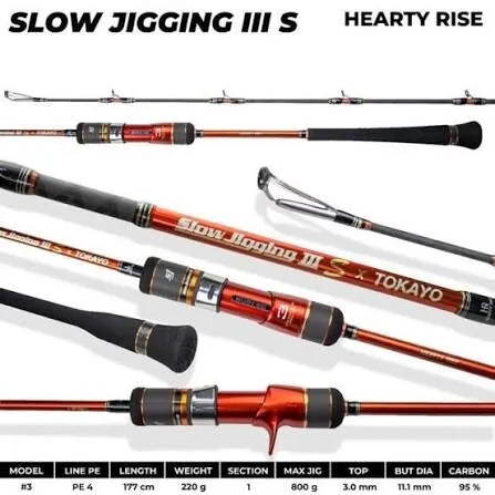 Canne slow jigging Hearty Rise Tokayo III SX 2