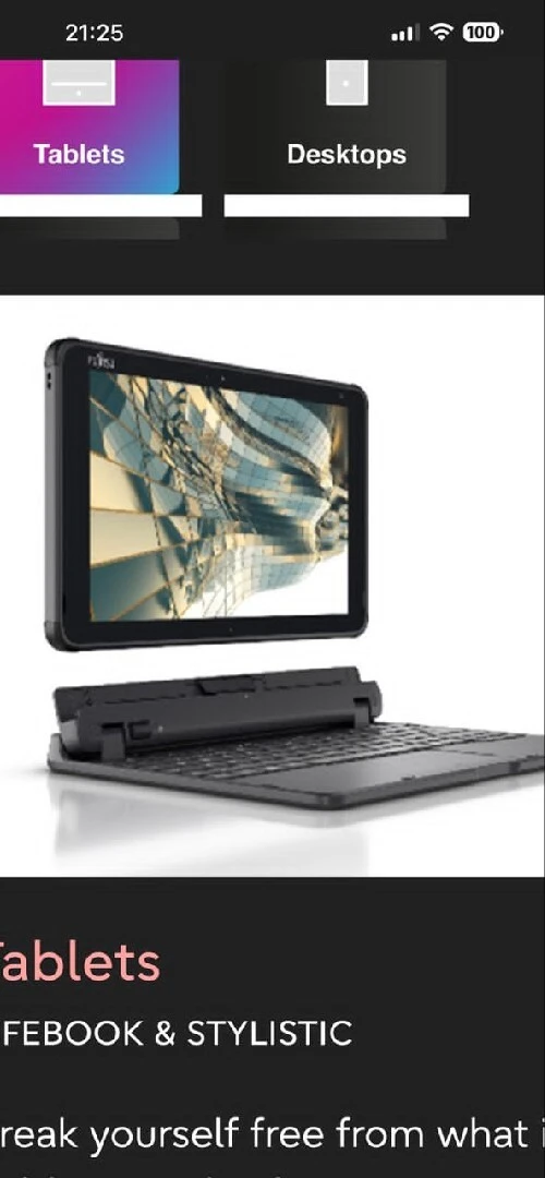Pc Fujitsu 2en1 tablette detachble
