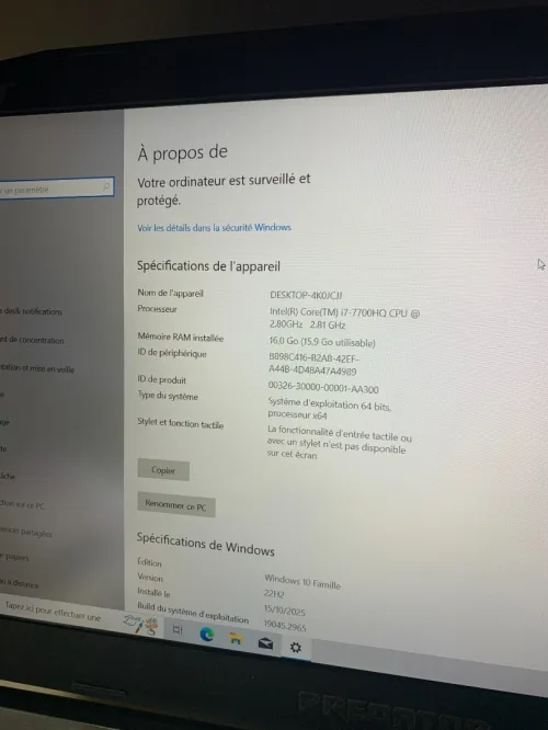laptop portable Acer PREDATOR Helios gaming 300 G3-571