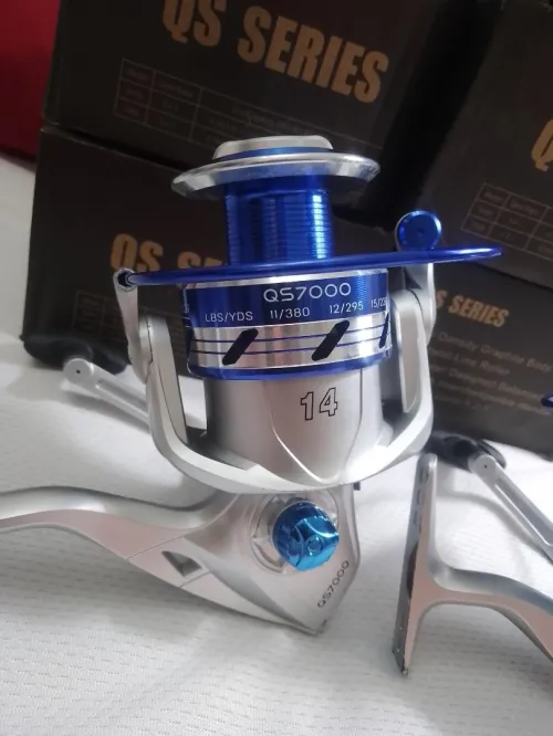 Canne à pêche pleine 3 mettre avec moulinet tombour inox 