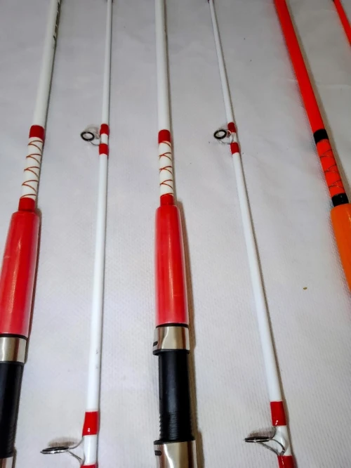 Canne à pêche pleine 3 mettre avec moulinet tombour inox 