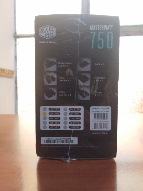 PSU Cooler master 750W Semi modulaire