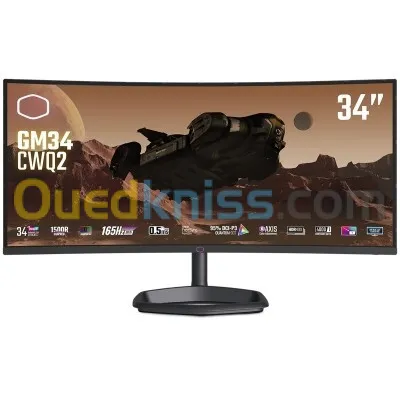 ECRAN COOLER MASTER 34 WQHD 180HZ 1500R VS GM34