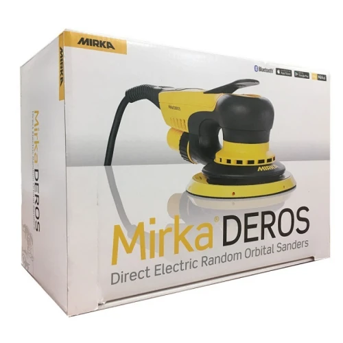 PONCEUSE ÉLECTRIQUE ORBITALE MIRKA DEROS 650CV 150 MM 5,0 EN BOITE CARTON