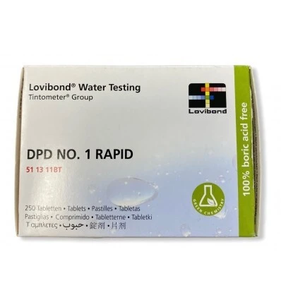 Pastilles DPD1 rapide ou verte Lovibond pour comparateur à disque et trousse